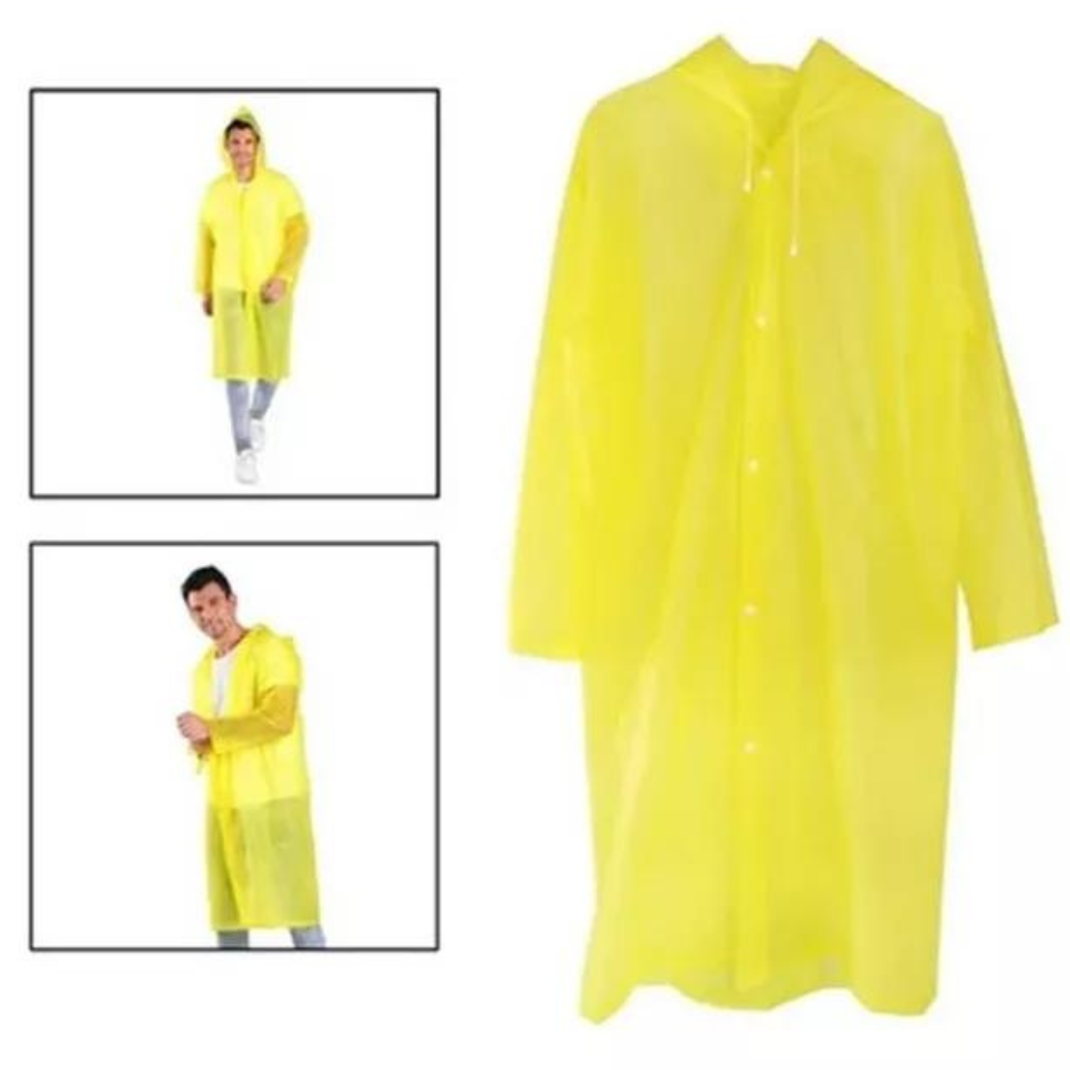 Chubasquero Reutilizable Amarillo