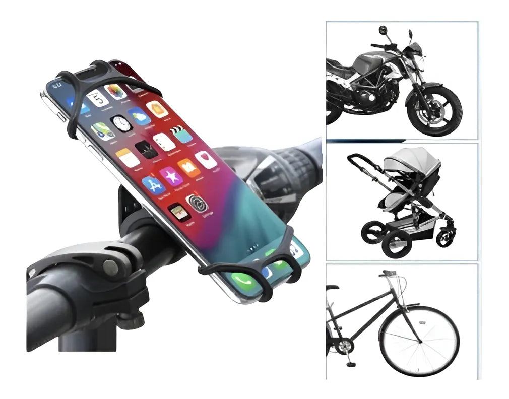 Soporte Teléfono Para Bicicleta Moto Elástico