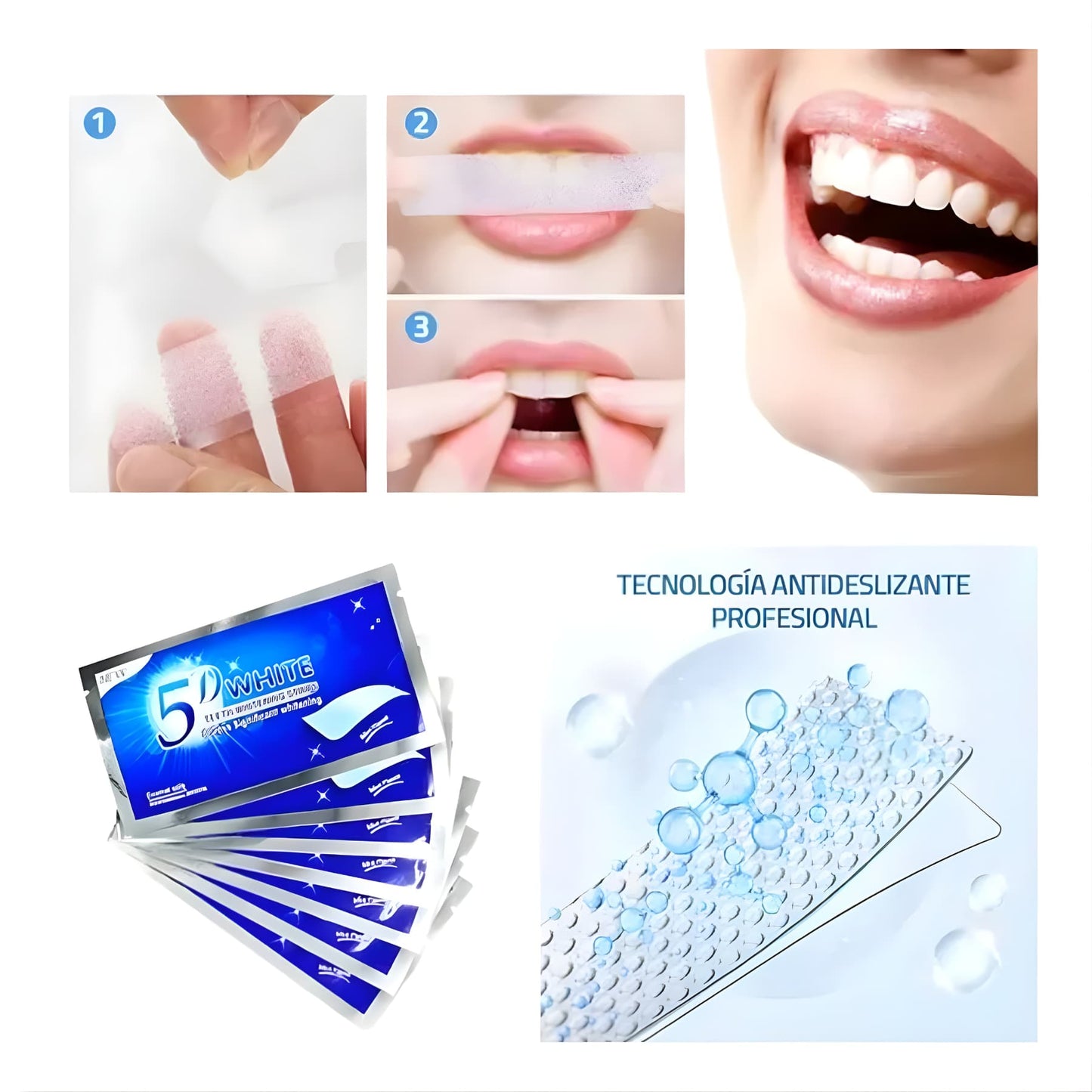 Tiras Blanqueadoras 7 Unidades Para Dien