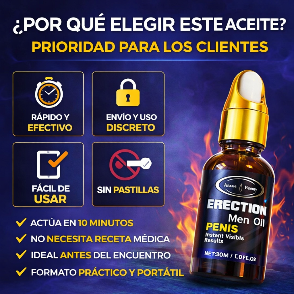 Aceite Erección Instantánea 30ml