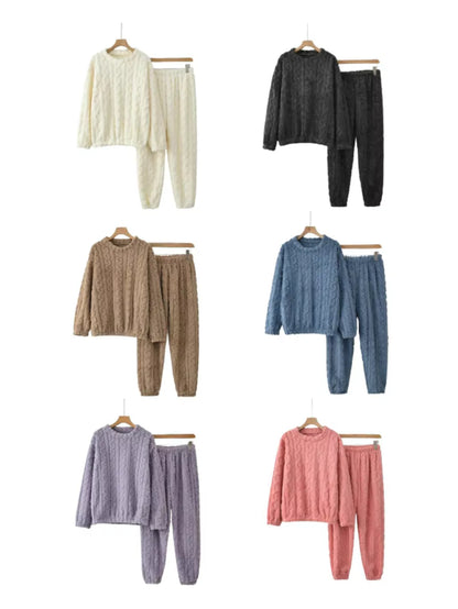 Pijama Unisex Polar Trenzada Invierno