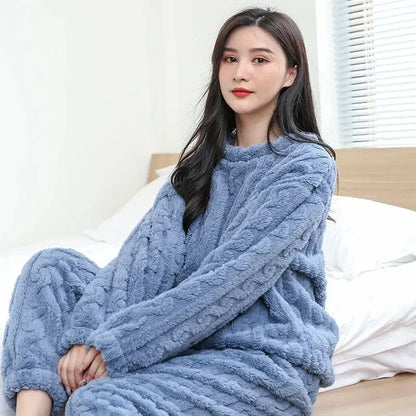 Pijama Unisex Polar Trenzada Invierno